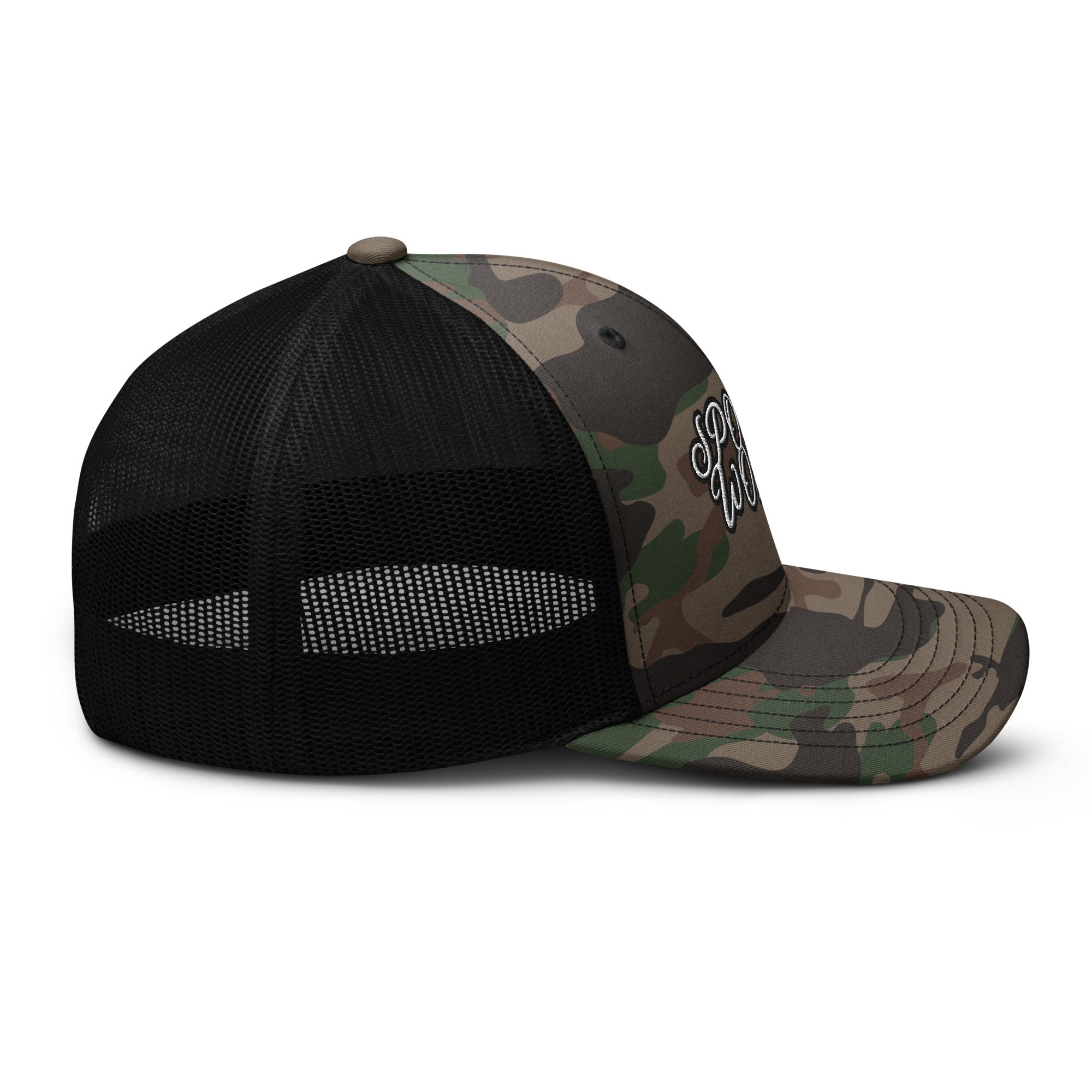 Sportie World x Camouflage Trucker Hat