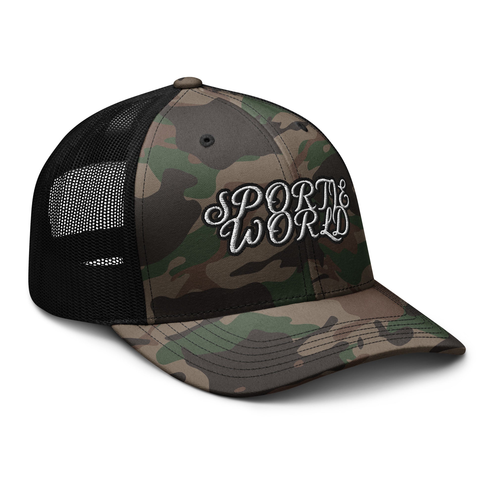 Sportie World x Camouflage Trucker Hat