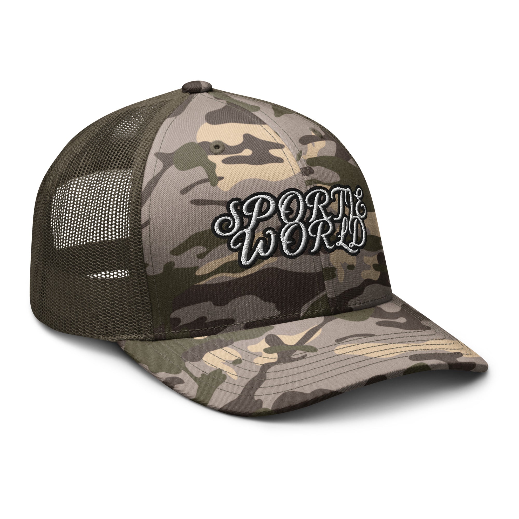 Sportie World x Camouflage Trucker Hat