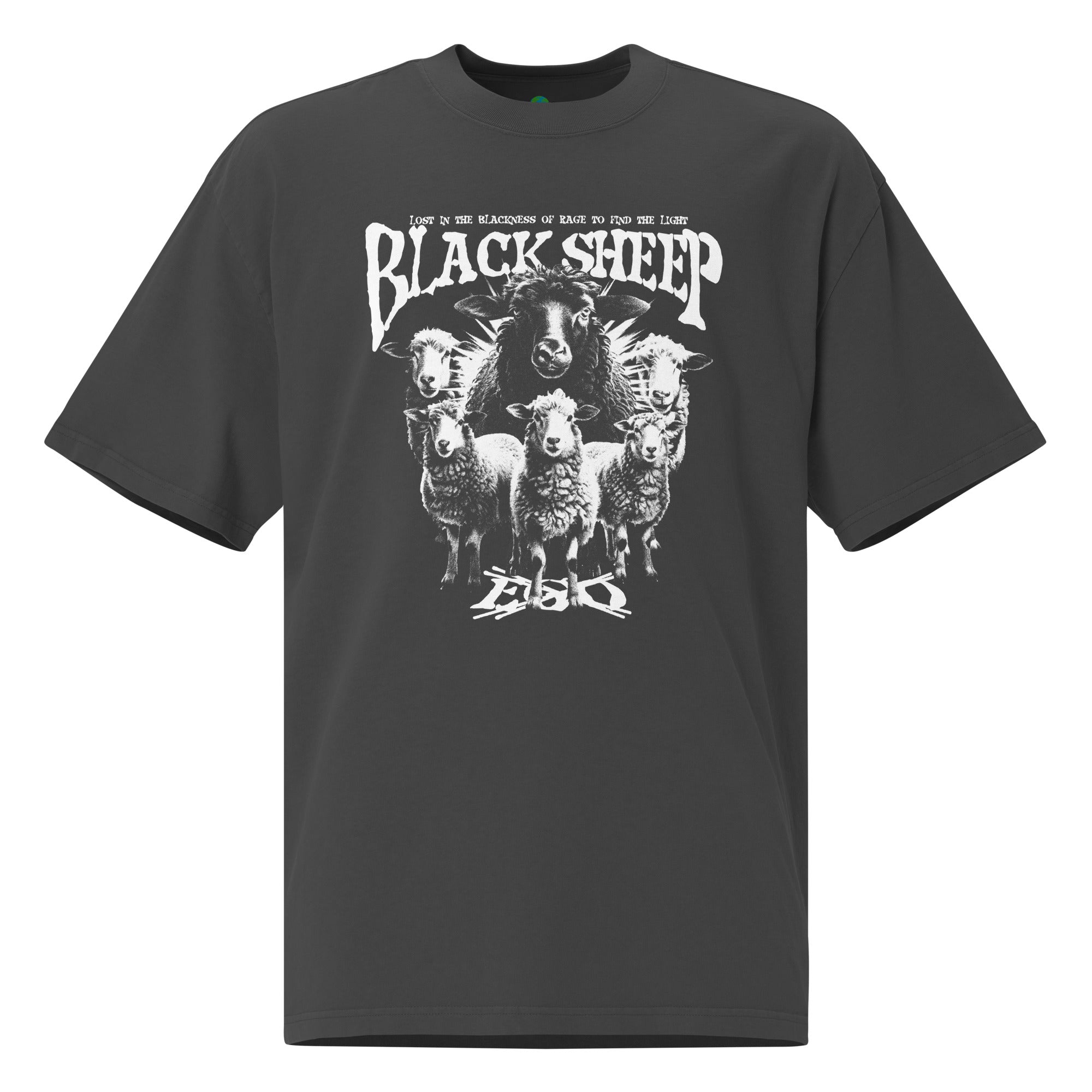 Sportie World x Black Sheep Oversized faded t-shirt