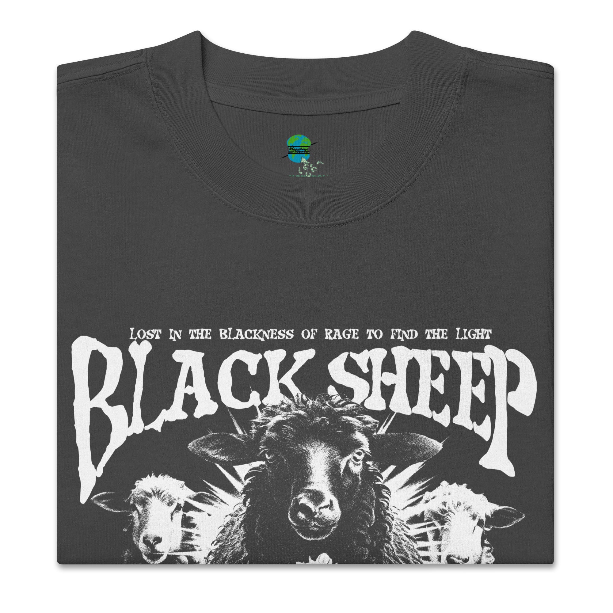 Sportie World x Black Sheep Oversized faded t-shirt