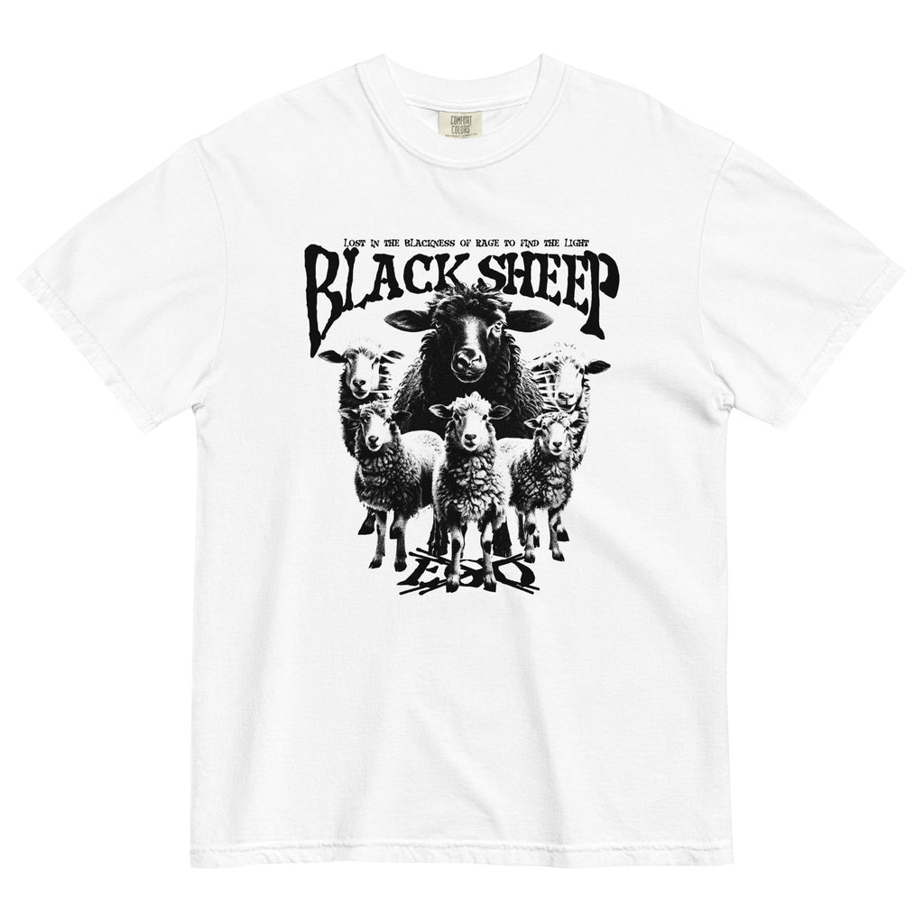 Sportie World x Black Sheep White Heavyweight T-Shirt